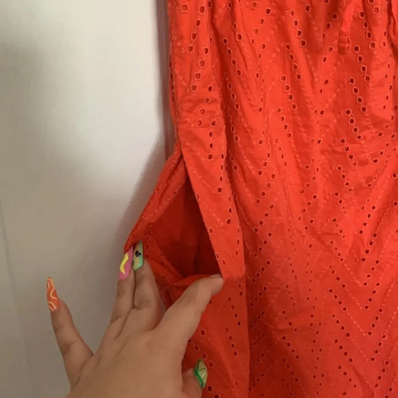 GAP Maternity Eyelet Orange Sundress - Picture 5 of 7